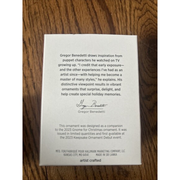 Hallmark 2023 Keepsake Cinnamon’s Letter To Santa Ornament LIMITED  ED New - Picture 4 of 4